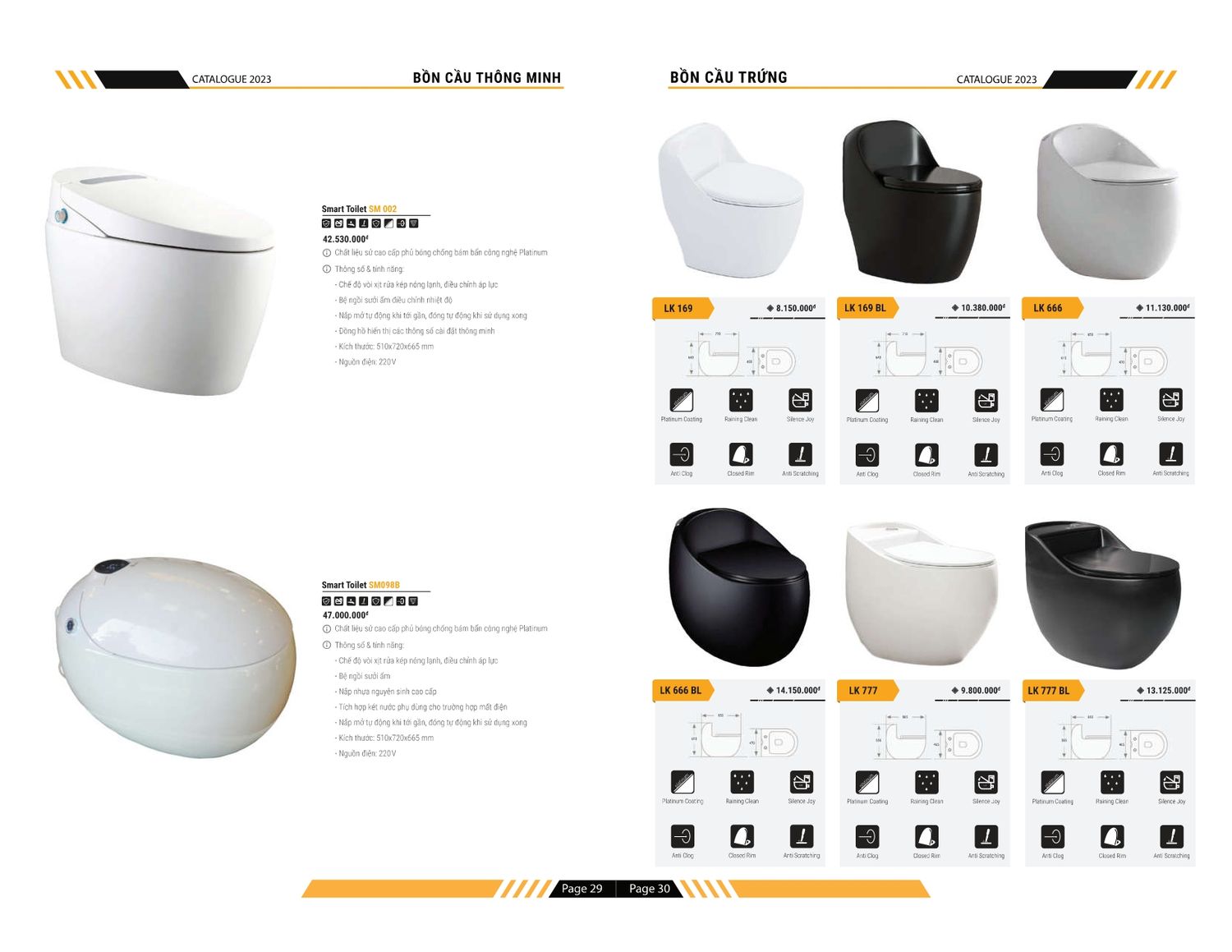 Thiết bị vệ sinh TEADY Catalogue và Bảng giá mới nhất /Page 